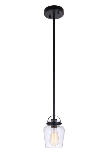 Trystan One Light Mini Pendant in Flat Black (46|53591-FB)