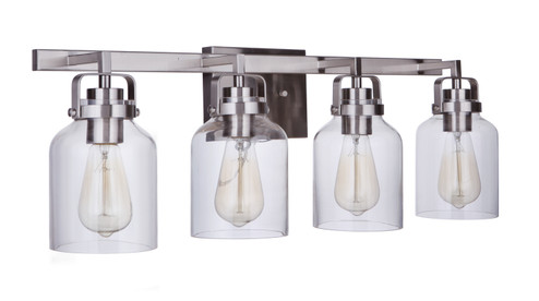 Foxwood Four Light Vanity in Brushed Polished Nickel (46|53604-BNK)