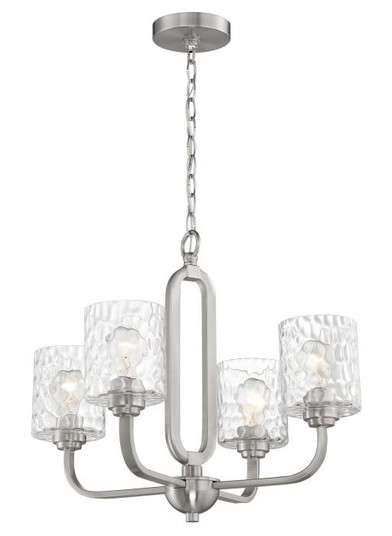 Collins Four Light Chandelier in Brushed Polished Nickel (46|54224-BNK)