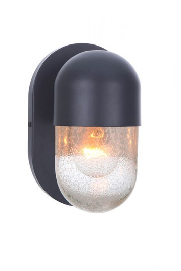 Pill One Light Wall Sconce in Flat Black (46|55001-FB)