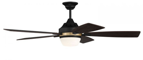 Fresco 52''Ceiling Fan in Flat Black/Satin Brass (46|FRS52FBSB5)