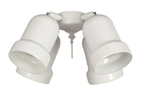 Light Kit-Armed LED Ceiling Fan Light Kit in White (46|LK414-WW-LED)