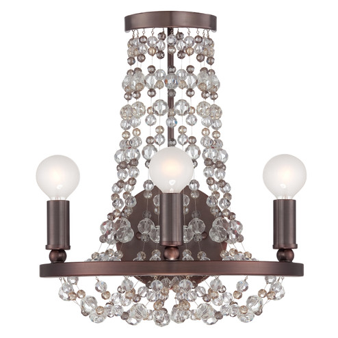 Channing Three Light Wall Sconce in Chocolate Bronze (60|1542-CB-MWP)