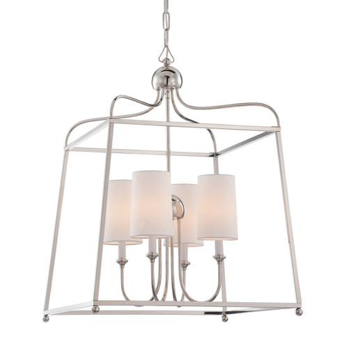 Sylvan Four Light Chandelier in Polished Nickel (60|2244-PN)