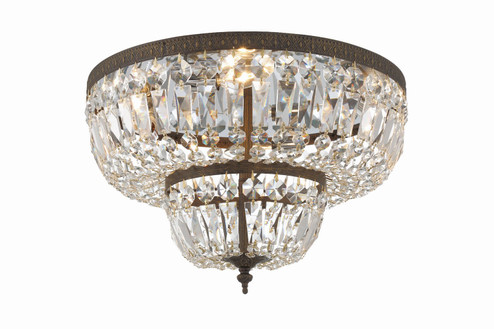 Waltham Four Light Flush Mount in English Bronze (60|718-EB-CL-MWP)