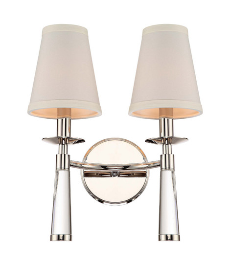 Baxter Two Light Wall Sconce in Polished Nickel (60|8862-PN)