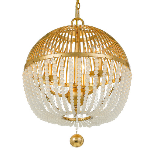 Duval Three Light Mini Chandelier in Antique Gold (60|DUV-623-GA)