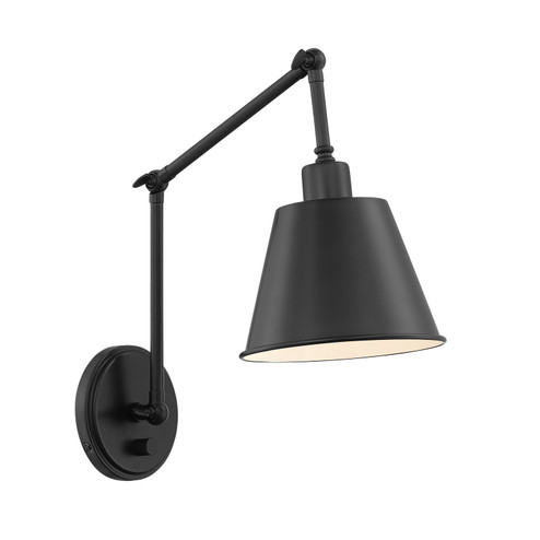 Mitchell One Light Wall Sconce in Matte Black (60|MIT-A8021-MK)