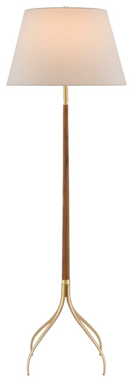 Circus One Light Floor Lamp in Natural/Brushed Brass (142|8000-0087)