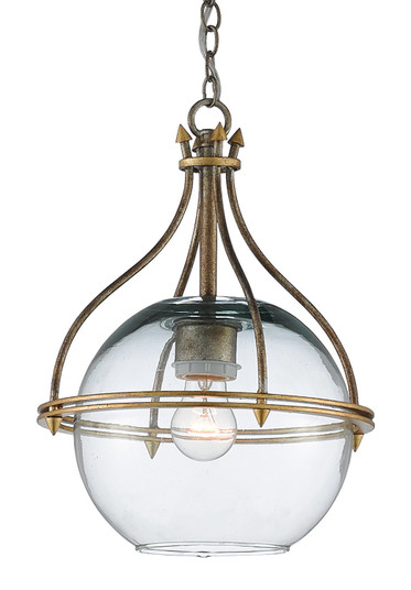 Foyle One Light Pendant in Antique Silver Leaf/Contemporary Gold Leaf (142|9000-0382)