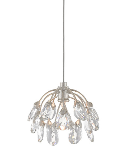 Crystal Bud One Light Pendant in Clear/Contemporary Silver Leaf/Silver (142|9000-0667)
