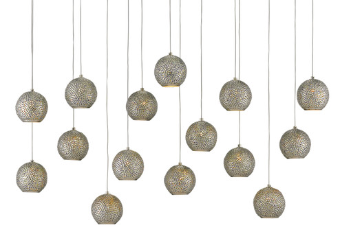 Giro 15 Light Pendant in Painted Silver/Nickel/Blue (142|9000-0685)