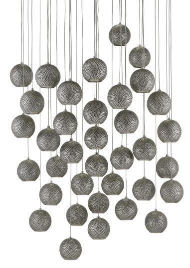 Giro 36 Light Pendant in Painted Silver/Nickel/Blue (142|9000-0687)