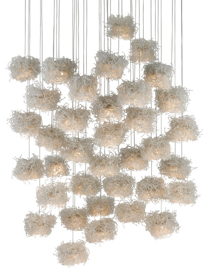 Birds Nest 36 Light Pendant in Clear/Silver (142|9000-0701)