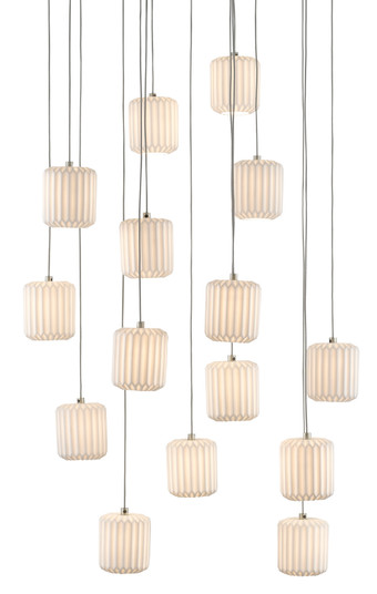 Dove 15 Light Pendant in White/Silver (142|9000-0712)