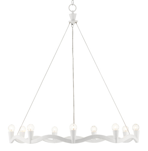 Serpentina Collection Nine Light Chandelier in Gesso White (142|9000-0730)