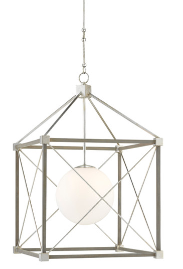 Glendenning Gray Lantern One Light Chandelier in Contemporary Silver Leaf/Chateau Gray (142|9000-0808)