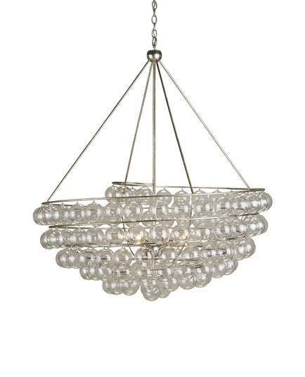 Stratosphere Four Light Chandelier in Contemporary Silver Leaf (142|9002)