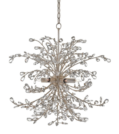 Tiara Chandelier Six Light Chandelier in Silver Granello (142|9439)