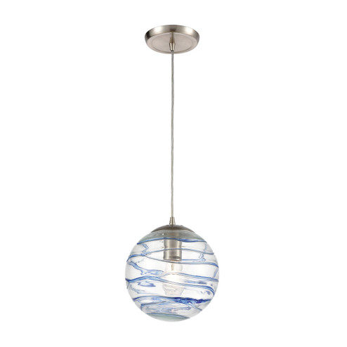 Vines One Light Mini Pendant in Satin Nickel (45|31743/1)