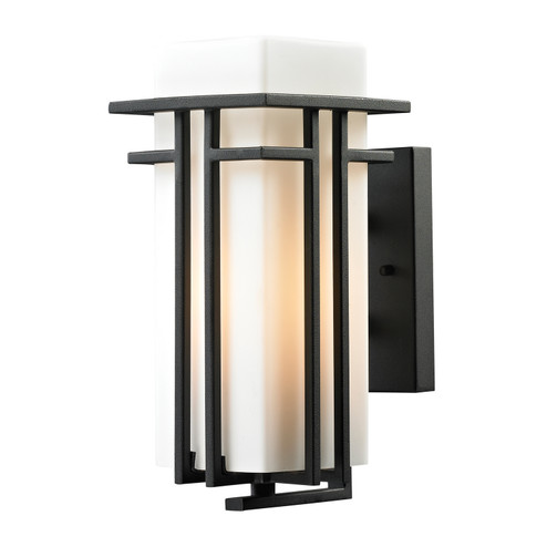 Croftwell One Light Outdoor Wall Sconce in Textured Matte Black (45|45085/1)