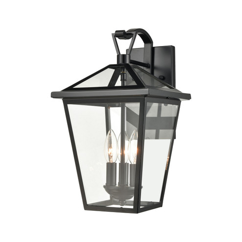 Main Street Three Light Outdoor Wall Sconce in Black (45|45471/3)