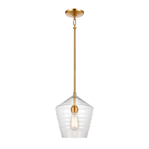 Konis One Light Mini Pendant in Satin Brass (45|69255/1)