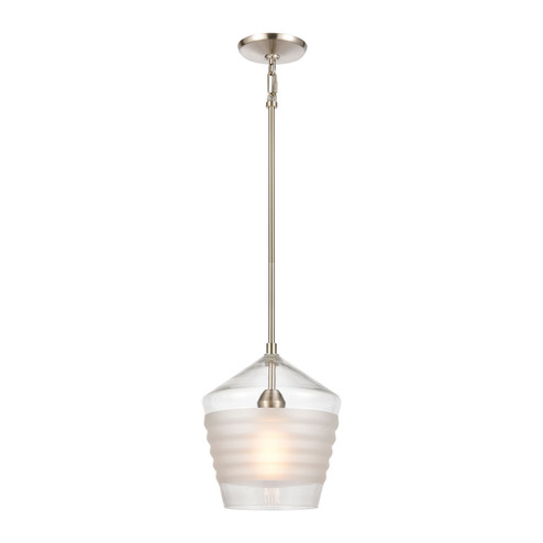 Konis One Light Mini Pendant in Satin Nickel (45|69265/1)