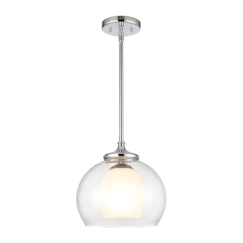 Salient One Light Mini Pendant in Polished Nickel (45|89243/1)