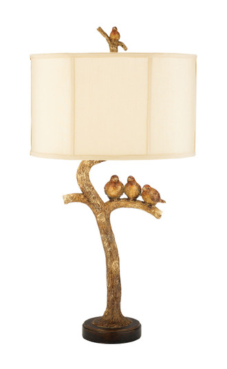 Three Bird Light One Light Table Lamp in Gold Leaf (45|93-052)