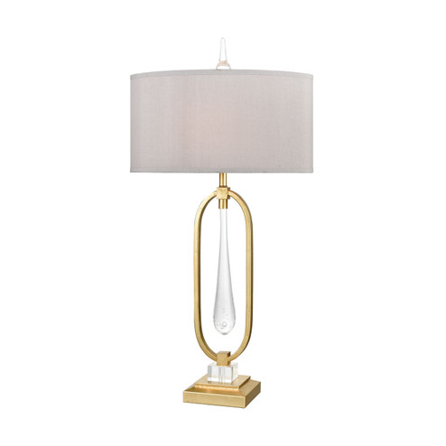 Spring Loaded One Light Table Lamp in Gold Leaf (45|D3638)