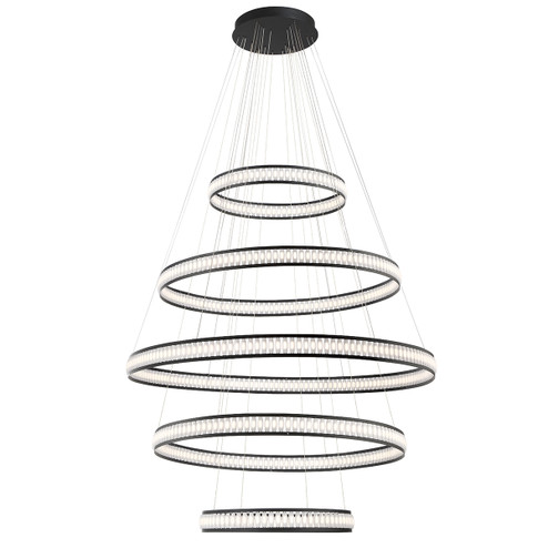 Forster Five Light Chandelier in Black (40|37503-017)