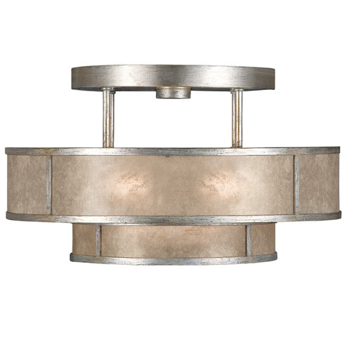 Singapore Moderne Three Light Semi-Flush Mount in Silver (48|600940-2ST)