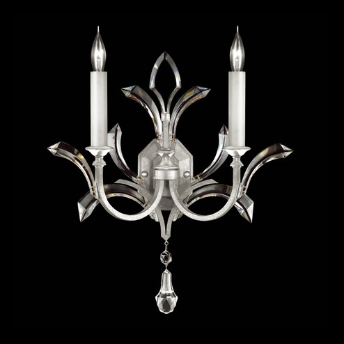Beveled Arcs Two Light Wall Sconce in Silver Leaf (48|701850-SF4)