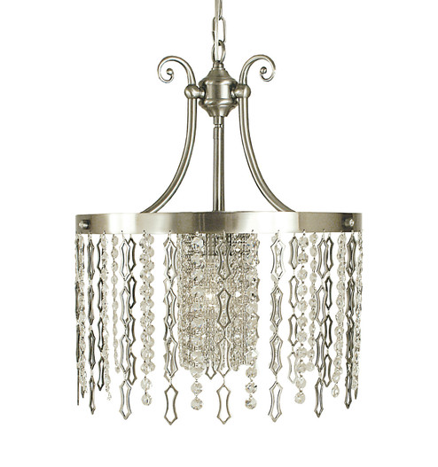 Penelope One Light Chandelier in Brushed Nickel (8|2954 BN)