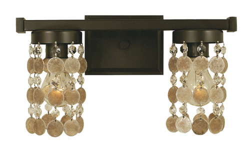 Naomi Two Light Wall Sconce in French Brass (8|4362 FB)