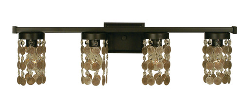 Naomi Four Light Wall Sconce in French Brass (8|4364 FB)