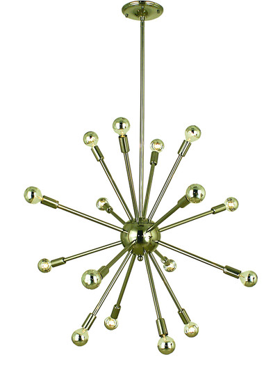 Simone 16 Light Foyer Chandelier in Antique Brass (8|4395 AB)