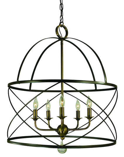 Nantucket Five Light Chandelier in Mahogany Bronze (8|4415 MB)