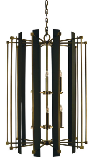 Louvre 12 Light Foyer Chandelier in Satin Pewter with Polished Nickel (8|4806 SP/PN)
