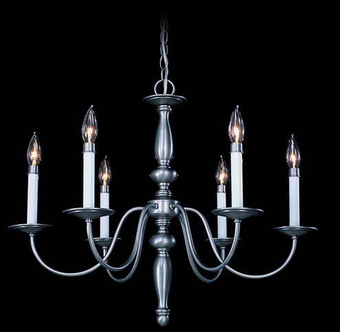 Jamestown Six Light Chandelier in Mahogany Bronze (8|7916 MB)