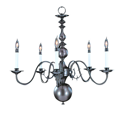 Jamestown Five Light Chandelier in Satin Pewter (8|9125 SP)