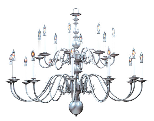 Jamestown 20 Light Foyer Chandelier in Satin Pewter (8|9138 SP)