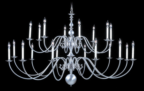 Jamestown 20 Light Foyer Chandelier in Satin Pewter (8|9145 SP)