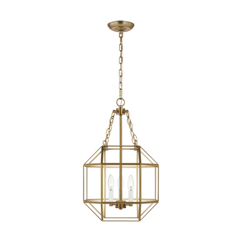 Morrison Three Light Lantern in Satin Brass (454|5179403EN-848)