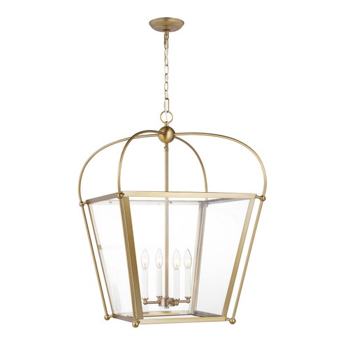 Charleston Four Light Foyer in Satin Brass (454|5291004-848)