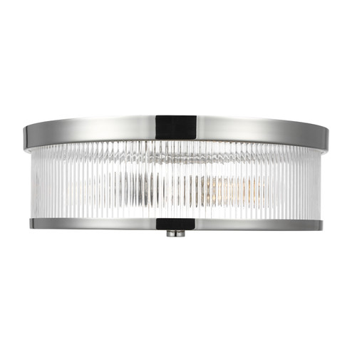 Geneva Two Light Flush Mount in Polished Nickel (454|CF1052PN)