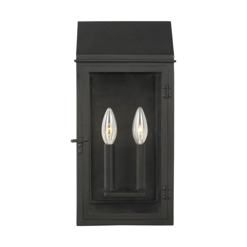 Hingham Two Light Outdoor Wall Lantern in Textured Black (454|CO1262TXB)