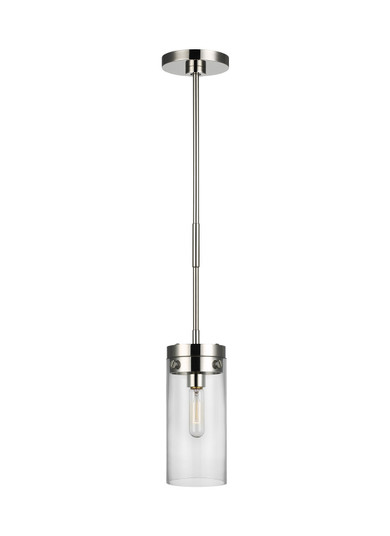 Garrett One Light Pendant in Polished Nickel (454|CP1001PN)