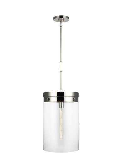 Garrett One Light Pendant in Polished Nickel (454|CP1011PN)